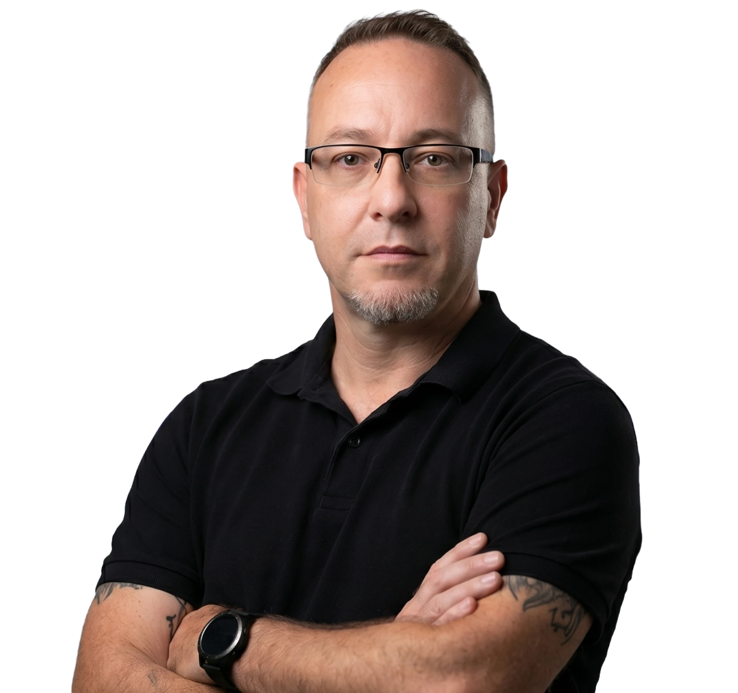 Fábio Cestini, arquiteto de soluções, de braços cruzados